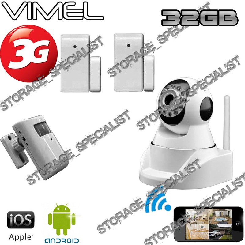 Home Security Camera 3G GSM Wireless Alarm System Farm Remote Monitoring phone