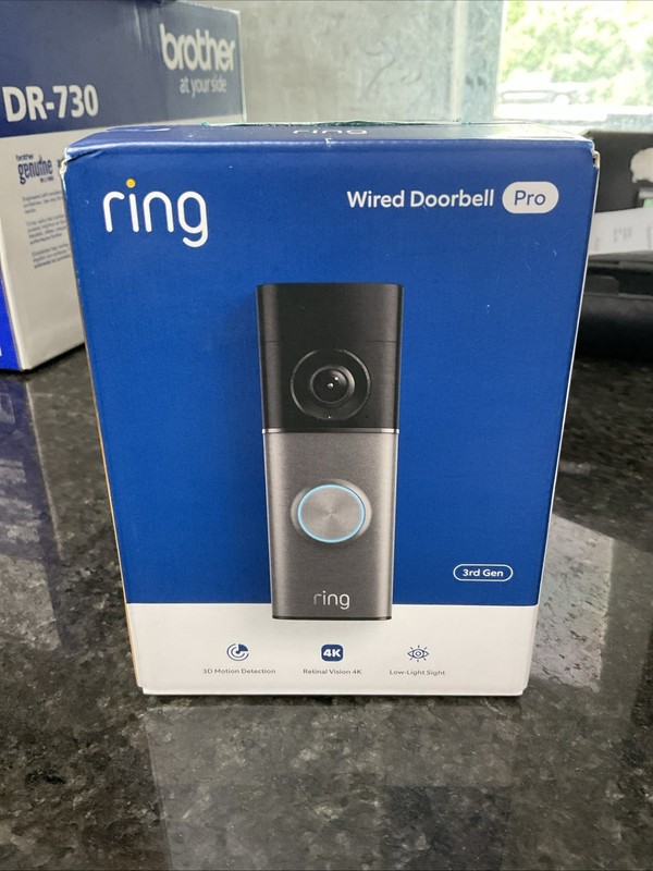 Ring Wired Doorbell Pro 3rd Gen New, Sealed Packaging G4P000644
