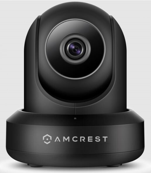 Black AmCrest UltraHD 2K 3MP WiFi Video Security Baby IP Camera 859084006282