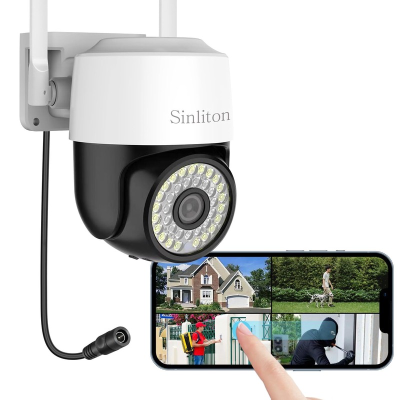 Camara De Seguridad 1080P HD WiFi Inalambrica Con Vision Nocturna y Audio 2-Vias