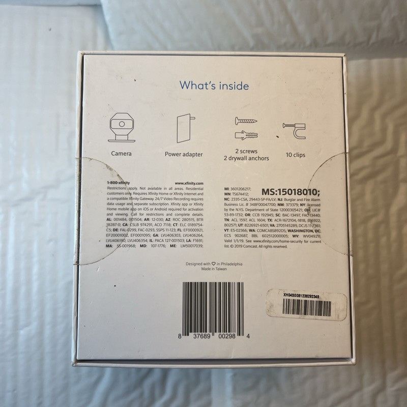 Xfinity MS:15018010,AdapterHD Indoor Outdoor Security Motion Camera.NEW SEALED!! gallery