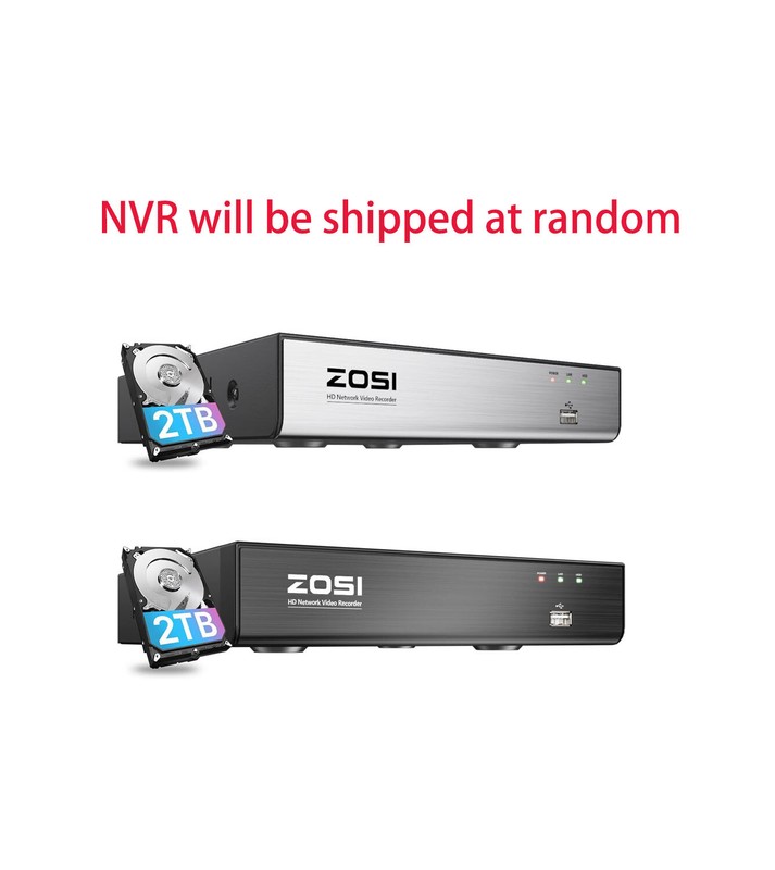 ZOSI H.265+ 4K NVR 5MP PoE Security Starlight Camera System PT AI Face Detect gallery