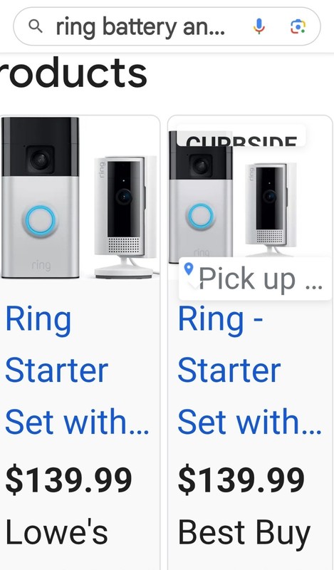 Ring Starter Set with Battery Doorbell and Indoor Cam: Security Wi-Fi System, gallery