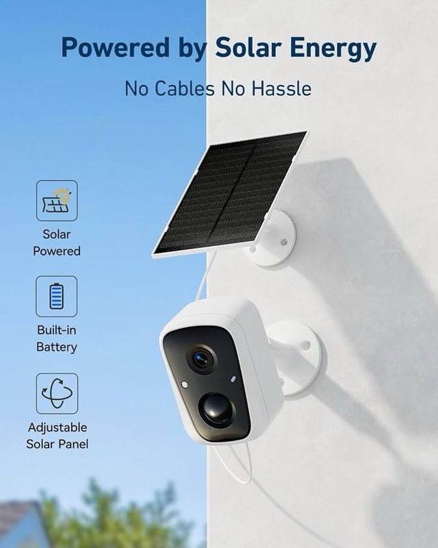 （PDT）Solar Security Camera System 4MP 2 Cam 7” Monitor WiFi Night Vision gallery