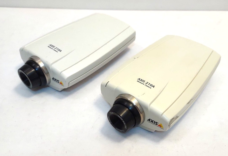 Lot of 2 Axis 210A Network PoE Security Camera 0233-001-02