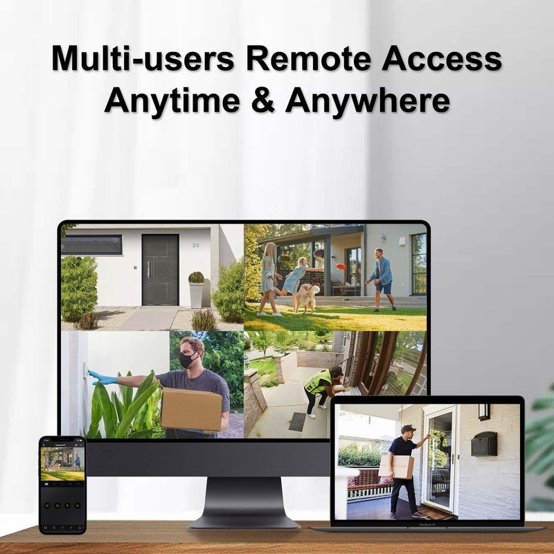 8MP IP PoE Active Deterrent Camera, 4K Wired Security Camera Outdoor gallery