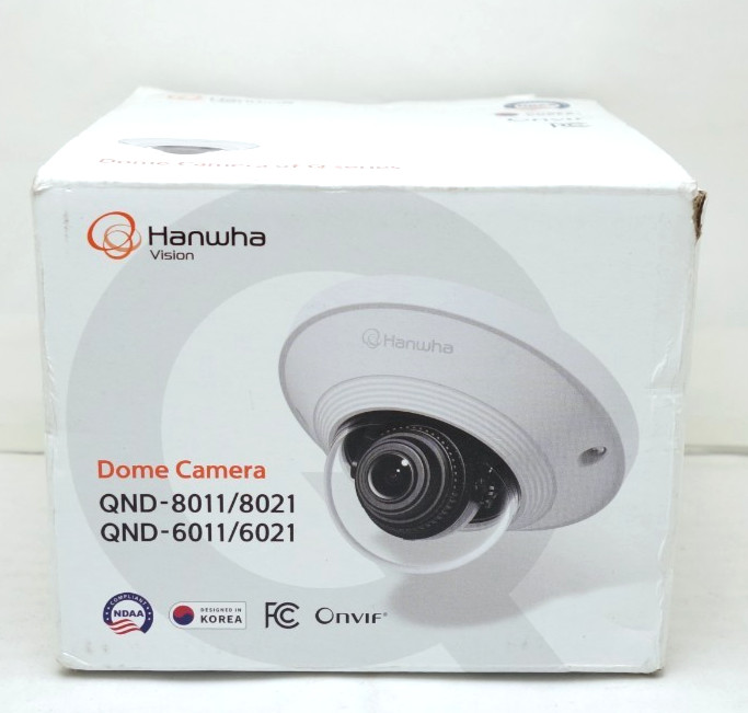 New Samsung Hanwha TechWin Wisenet QND-6011 2MP PoE Network IP Dome Camera