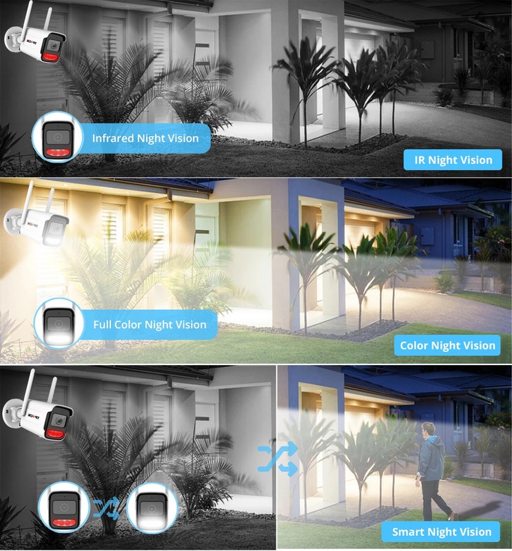4K 8MP Outdoor IP Camera Wireless WiFi Security Surveillance Bullet gallery
