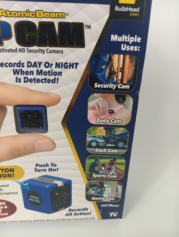 Atomic Beam Cop Cam Mini Wireless Security Camera New BOX WEAR gallery