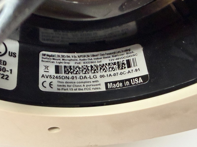 3x Arecont Vision 5MP MegaBall 2 Indoor Dome Camera AV5245DN-01-DA-LG gallery