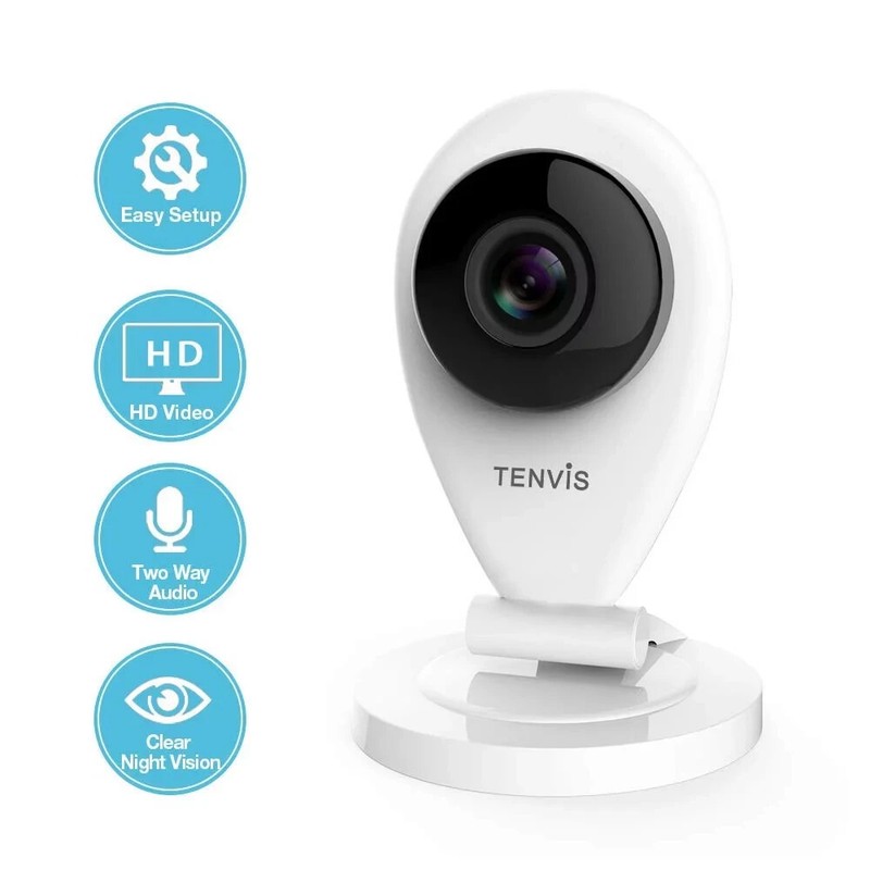 TENVIS 720P Security Camera – Wireless Camera, IP Camera with Night Vision
