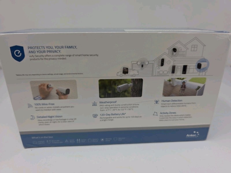 Anker Eufy Cam Security Standalone Security Camera 2K NEW SEALED gallery