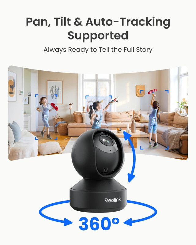 REOLINK 4K Pan & Tilt Dual-Band Wi-Fi 6 Indoor Security Camera with 3X Optical Z gallery