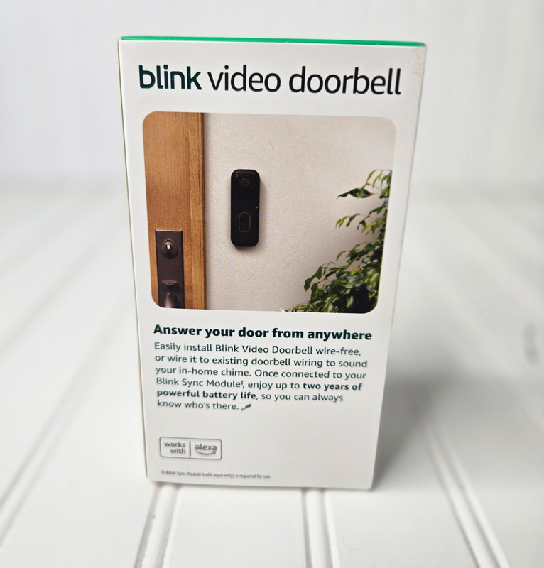 Blink Wireless Video Doorbell 2nd Gen Newest Model Black HD, NEW/SEALED gallery
