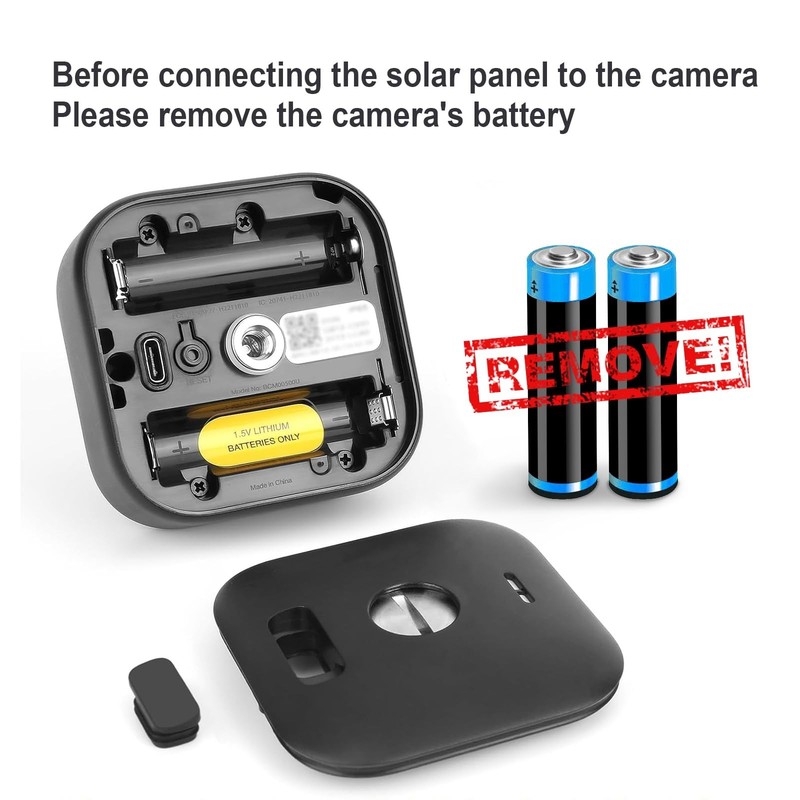4 Pack Solar Panels for Blink Outdoor 4 Camera, 4W Waterproof with USB-C Port, 1 gallery