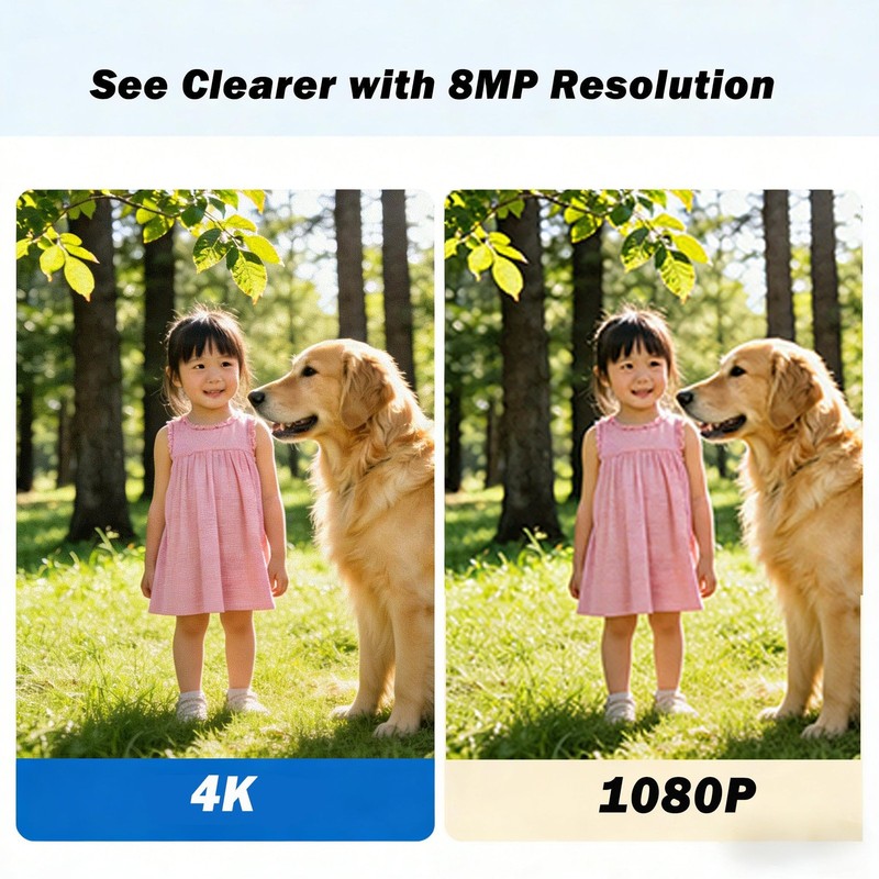 4K 8MP Analog Dome TVI CVI AHD 4 in 1 BNC , Full Color Night Vision with 65ft... gallery
