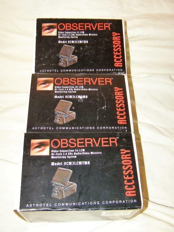 Astrotel Observer Model VCM3LCMTMB Digital Wireless Camera Lot of 3