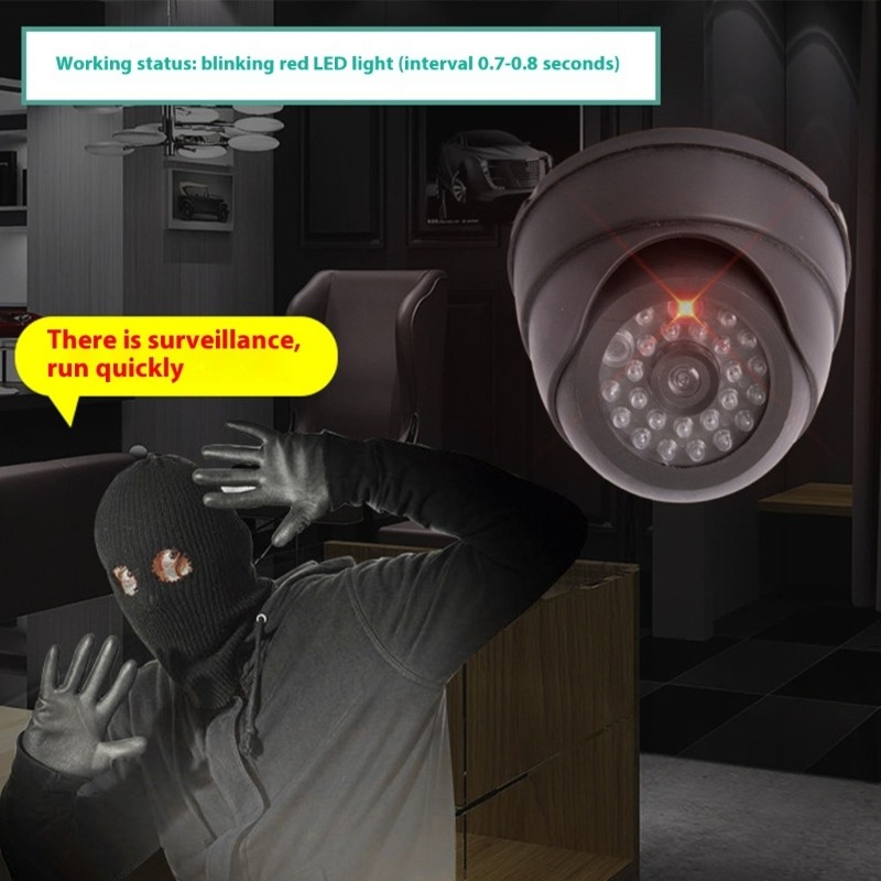 Weatherproof Fake Security Camera LED Blinking Light For Outdoor Indoor Security gallery
