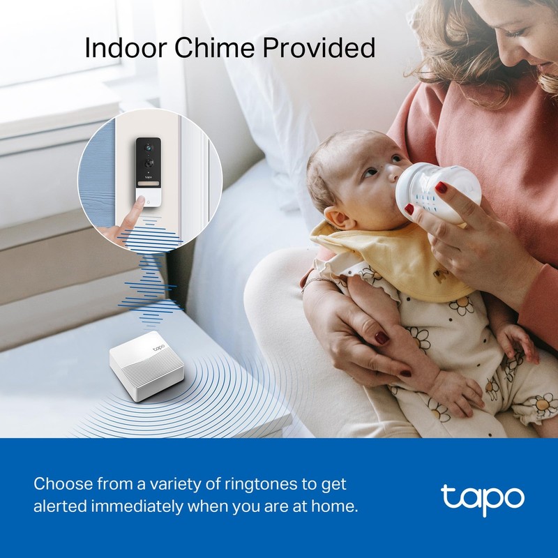 TP-Link Smart Video Doorbell Camera, Chime Included, 2K 5MP, Color Night Visi... gallery