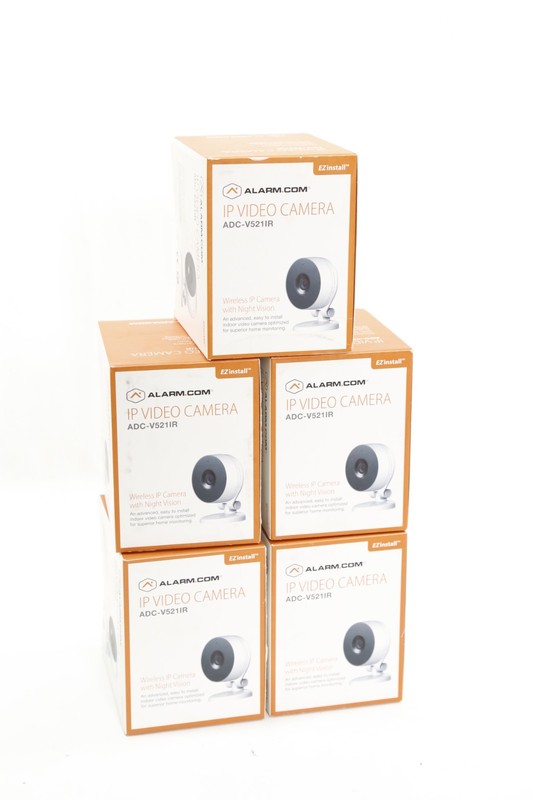 LOT of 5 NEW Alarm.com ADC-V521IR 720P Indoor WiFi IP Camera w/ Night Vision