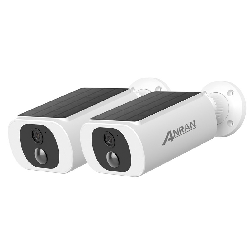 Solar Powered WiFi Security Cameras Outdoor 100% Wire-Free Battery Night Vision