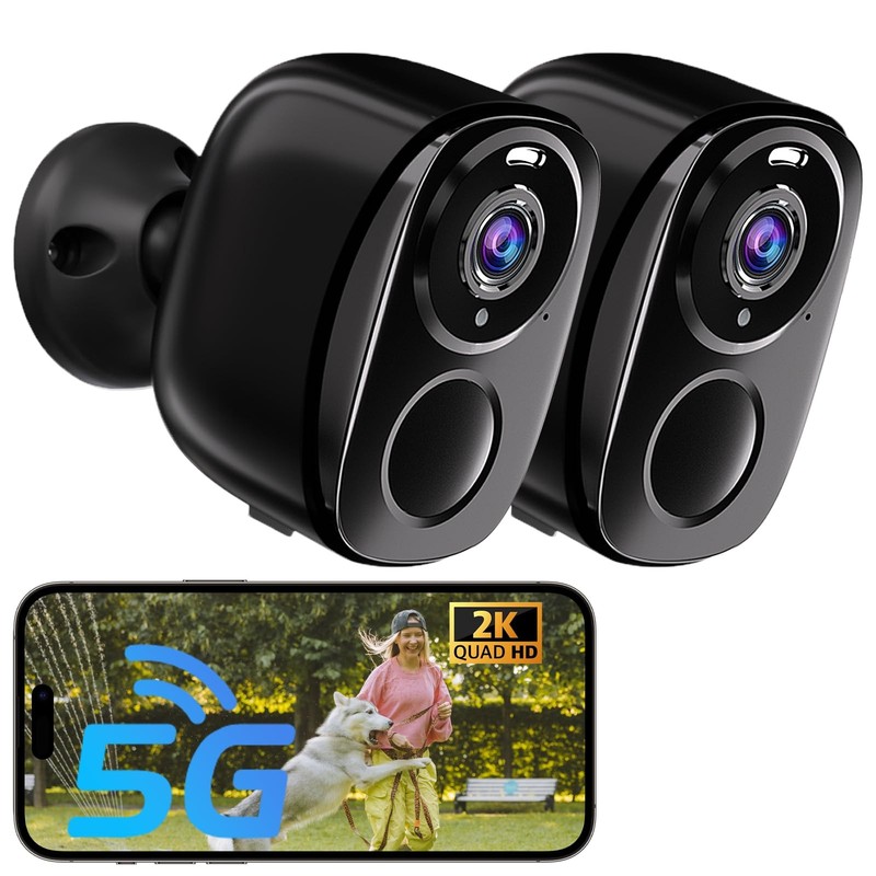 ELECCTV 5G/2.4G WiFi Security Cameras Wireless Outdoor, 2K 5G Security Camera…