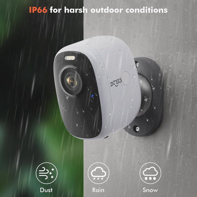 Wireless Security Camera Outdoor with Magnetic Mount, 4MP Battery Powered Securi gallery