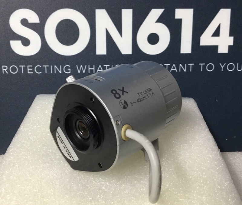 Panasonic WV-LZ62/8S Security Camera Lens W/ 5-40mm 1:1.4 CS Auto Iris TESTED! gallery