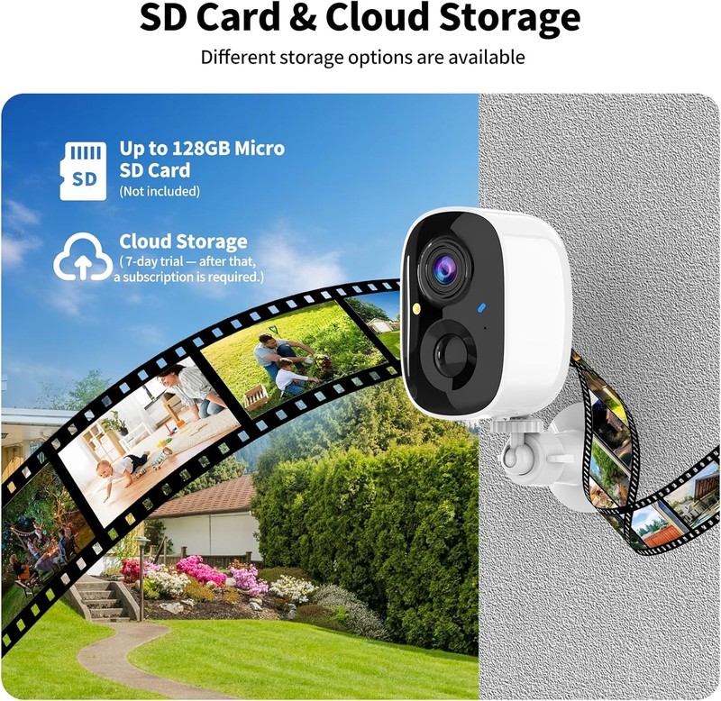 Wireless Outdoor Security Cameras 2K Solar 4 Pack Motion Detection gallery