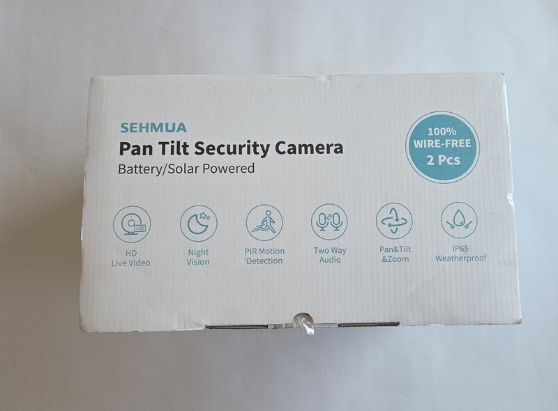 SEHMUA 2K Solar Security Cameras Wireless Outdoor – Open Box