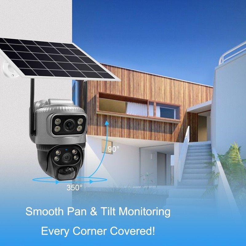 Single/Binocular Solar Surveillance Camera Wireless High-definition Monitoring gallery