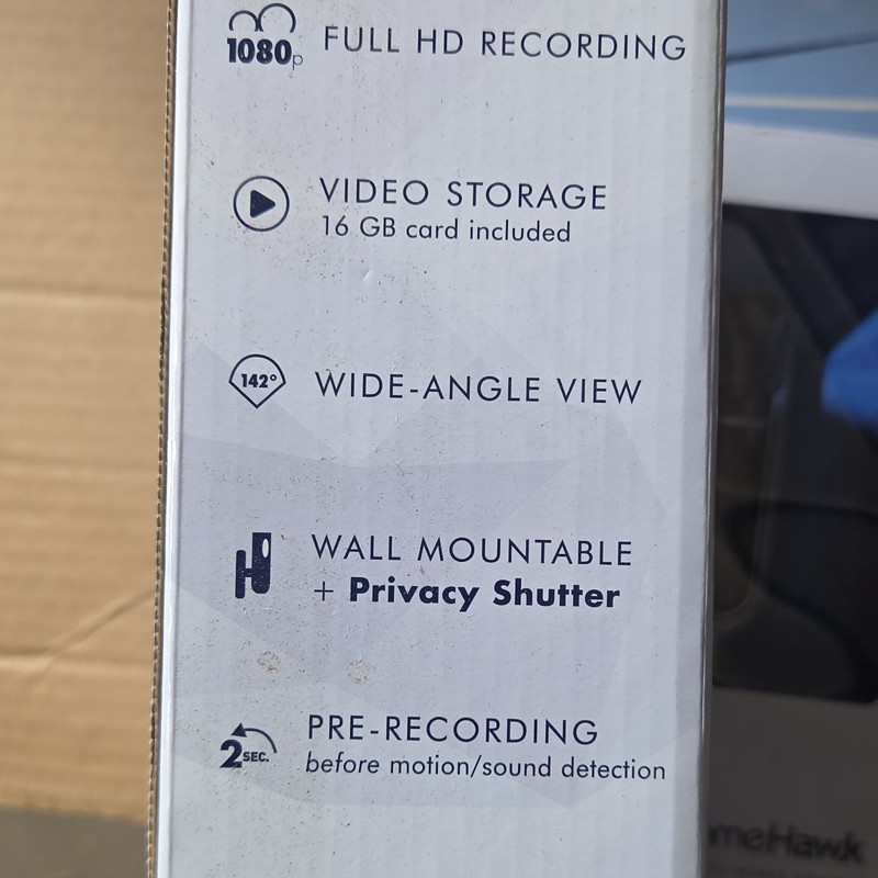 Panasonic HomeHawk KX-HN1003 Indoor Wi-Fi Camera 1080p Wide Angle 16GB gallery