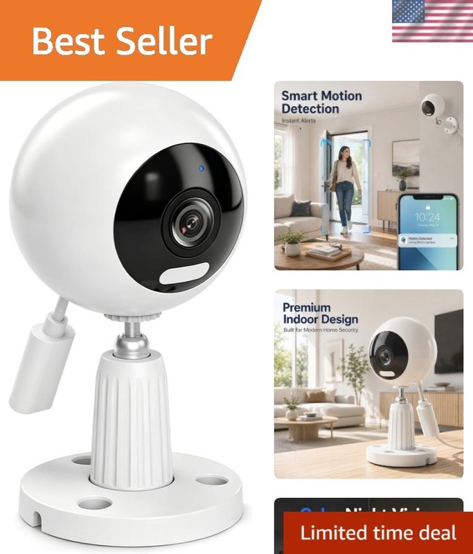 Advanced Indoor Security Camera with Motion Detection & Cloud Storage Options