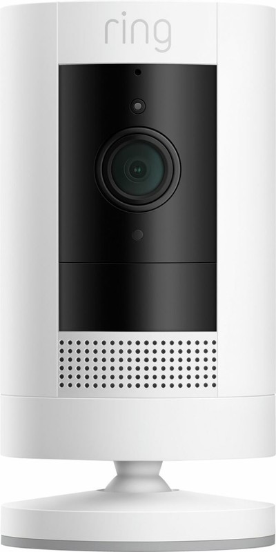 Ring Stick Up Cam Outdoor Wireless Security Camera – White