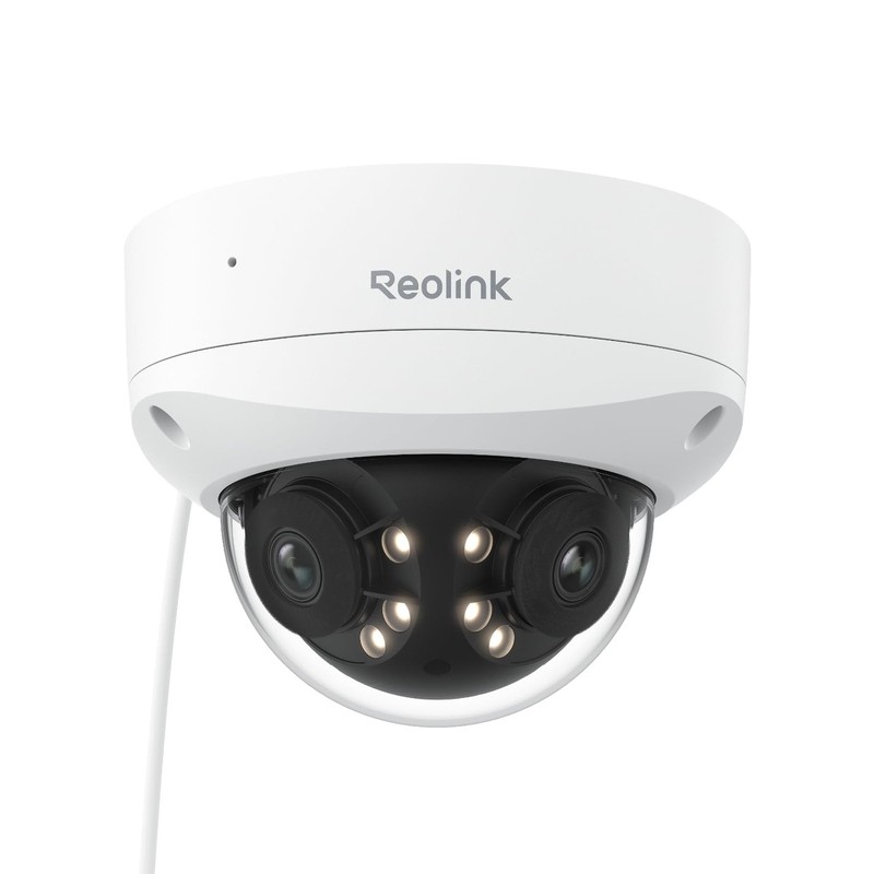 REOLINK 4K 8MP 180° Dual-Lens PoE IP Camera, IK10 Vandal-Proof, Person/Vehicl…