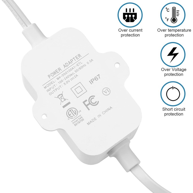 Extra Long Power Cord for Blink XT3/XT2/Mini - White gallery