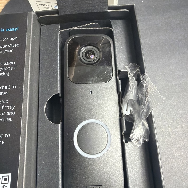 Blink Video Doorbell Camera Wi-Fi Smart Security System (Black) Missing Screw gallery