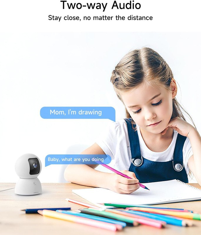 5G Pet Camera Indoor with Phone App, 3K Cat Dog Cameras with Speaker, Pan-Tilt W gallery