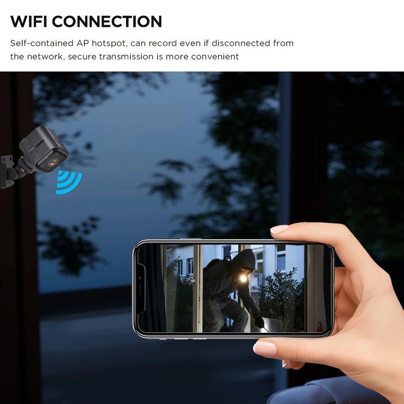 Mini Camara Oculta Espia De Seguridad Wifi 1080P Inalambrica Con Audio Y Video gallery