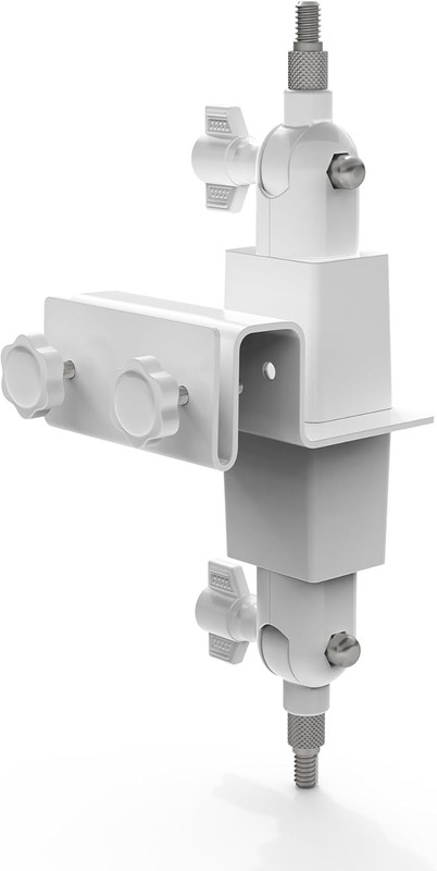 2-In-1 Gutter Mount for Ring, Arlo, and Cameras & Solar Panels with 1/4″-20 Scre
