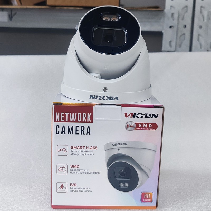 VIKYLIN Night version IR30M light 4MP Network POE Camera Microphone Wired Onvif