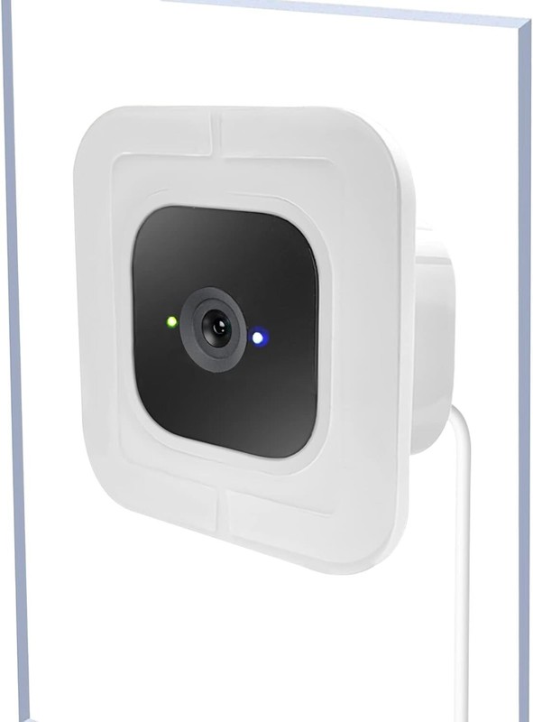 2 Pack Window Mount Compatible with Blink Mini Indoor,Adhesive Camera White