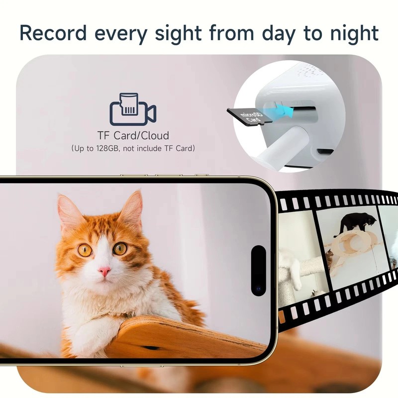 2K Window Security Camera 3MP Full Color Night Vision WiFi 2.4/5GHz Indoor Mount gallery