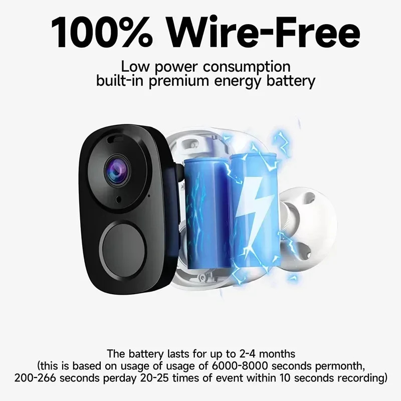 Security Cameras Wireless Outdoor 2K 3MP Battery Powered WiFi Security Camera gallery