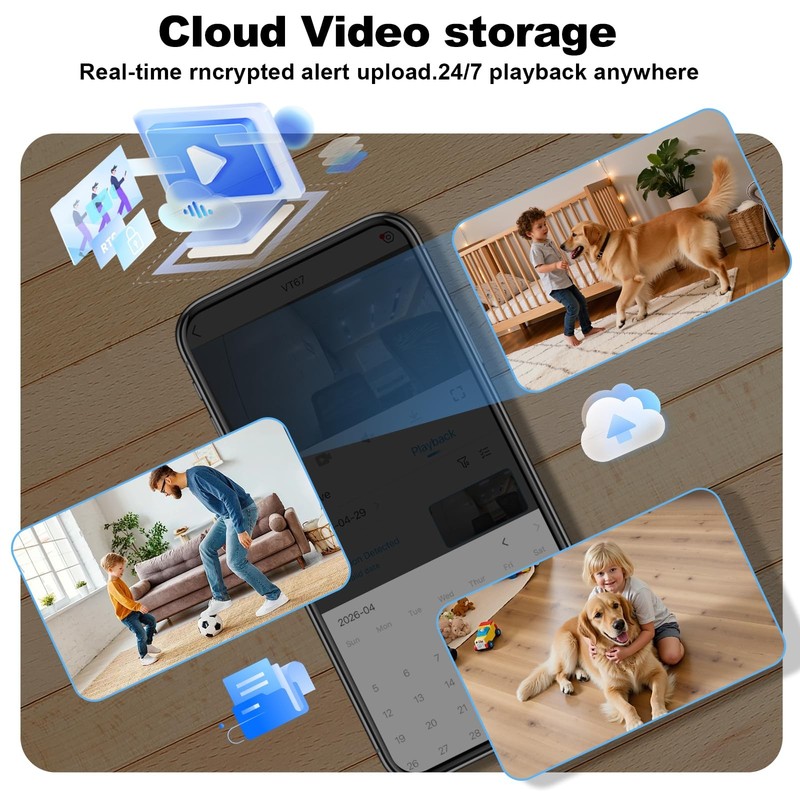 1080P Pan/Tilt Indoor Camera Wireless, WiFi Cameras for Home Security with Mo... gallery