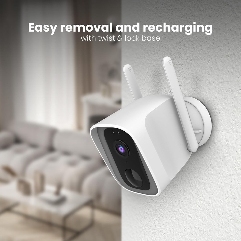 Feit Electric Outdoor Wireless Security Camera, 1080p HD, Motion Battery Powered gallery