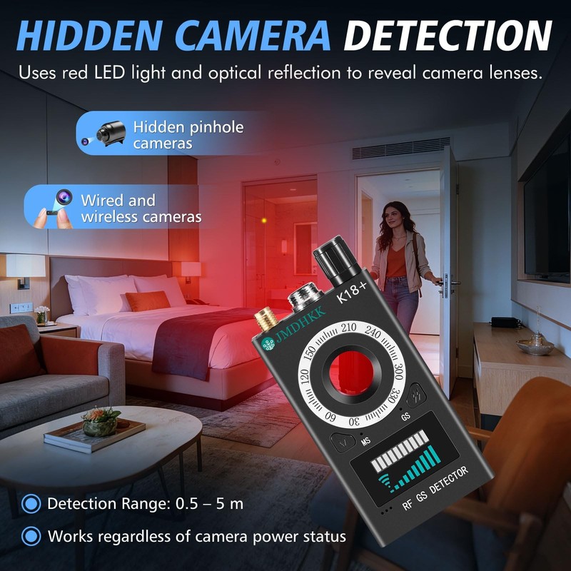 Hidden Camera Detector, Spy Camera Finder, Bug Detector, Magnetic Field Detec... gallery