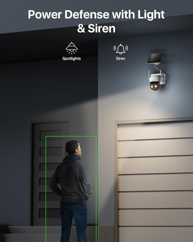 C291 4MP Solar Security Cameras Wireless Outdoor, 360° Pan Tilt Battery Cameras gallery