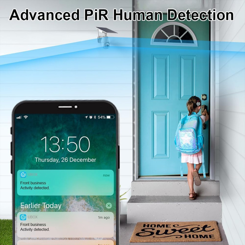 Wireless Solar Security Camera with 360° Pan, Color Night Vision & 2-Way Talk gallery