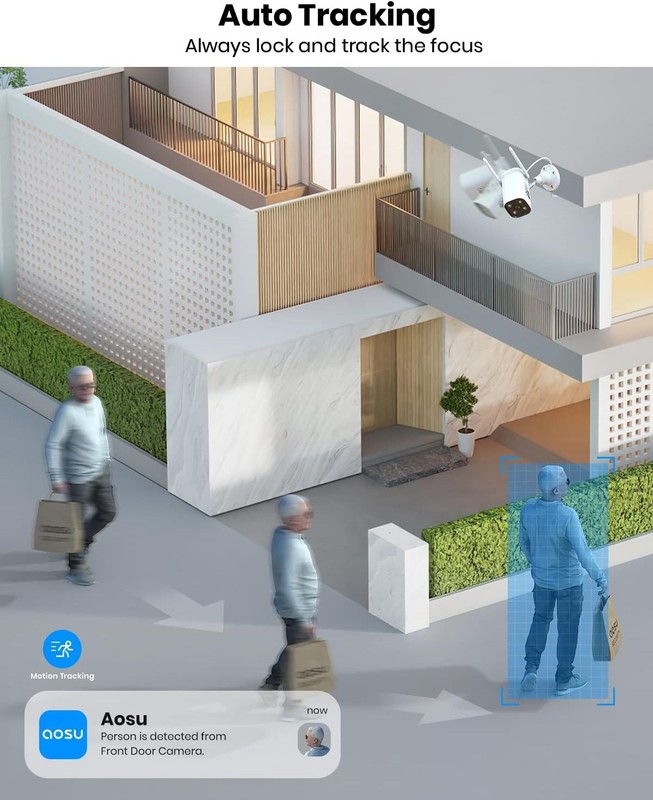 AOSU 2K QHD Security Cam P1 LITE 2K Wi-Fi Color Night Vision Outdoor Brand New gallery